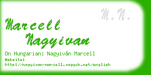 marcell nagyivan business card